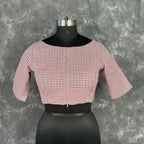 Asymmetric Symmetry Multi Color Coloured Cotton Ready to Wear Blouse - kapda Tailor | Grocsy