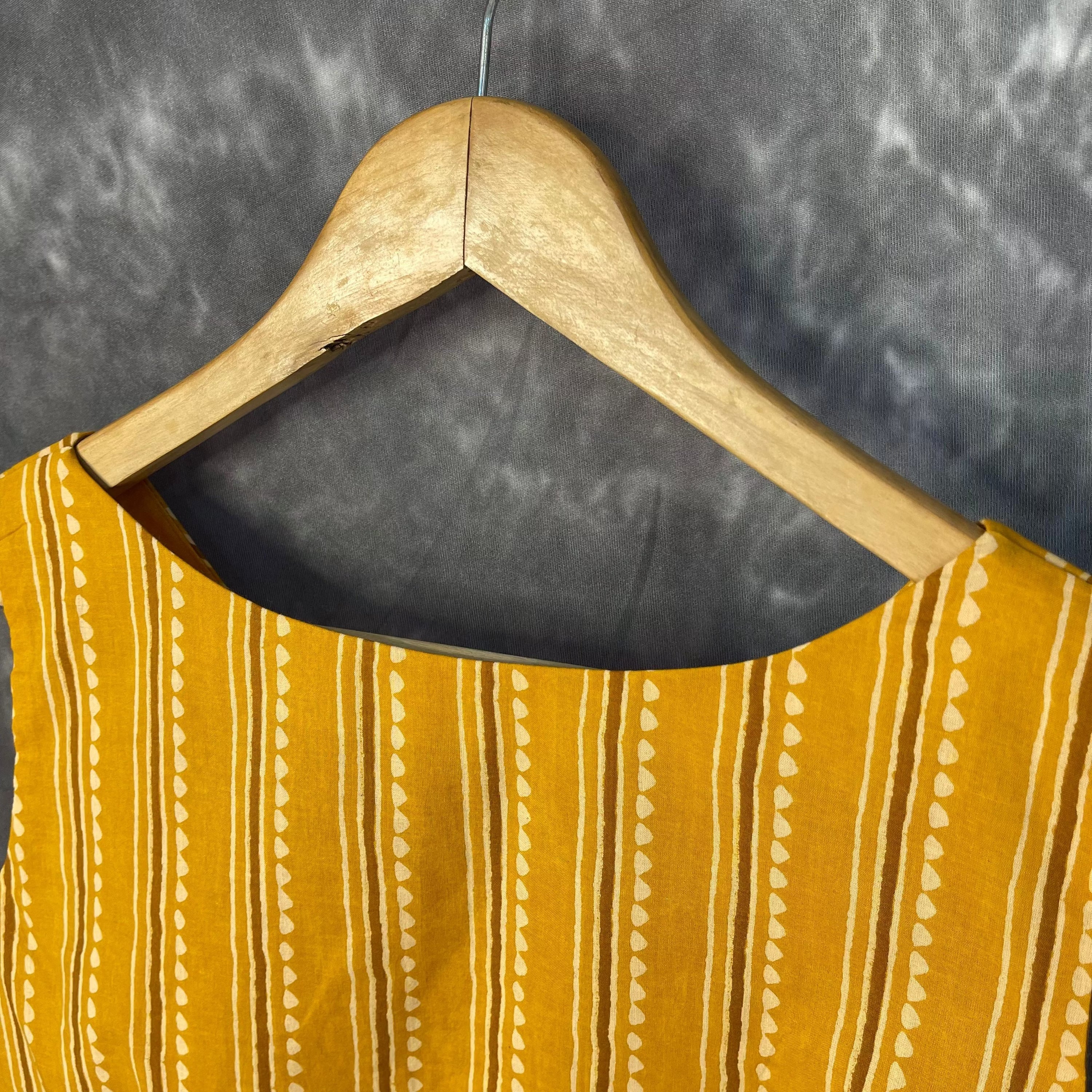 Ujla Savera Orange Coloured Cotton Printed Ready to Wear Blouse - kapda Tailor | Grocsy