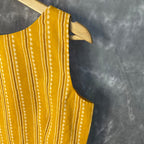 Ujla Savera Orange Coloured Cotton Printed Ready to Wear Blouse - kapda Tailor | Grocsy