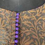 Greeky Blush Purple / Brown Coloured Cotto Silk/Cotton Silk Printed Ready to Wear Blouse - kapda Tailor | Grocsy