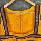 Mangalore Madness Orange Coloured Mangalore Isik/Khan Border Ready to Wear Blouse - kapda Tailor | Grocsy