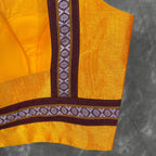 Mangalore Madness Orange Coloured Mangalore Isik/Khan Border Ready to Wear Blouse - kapda Tailor | Grocsy
