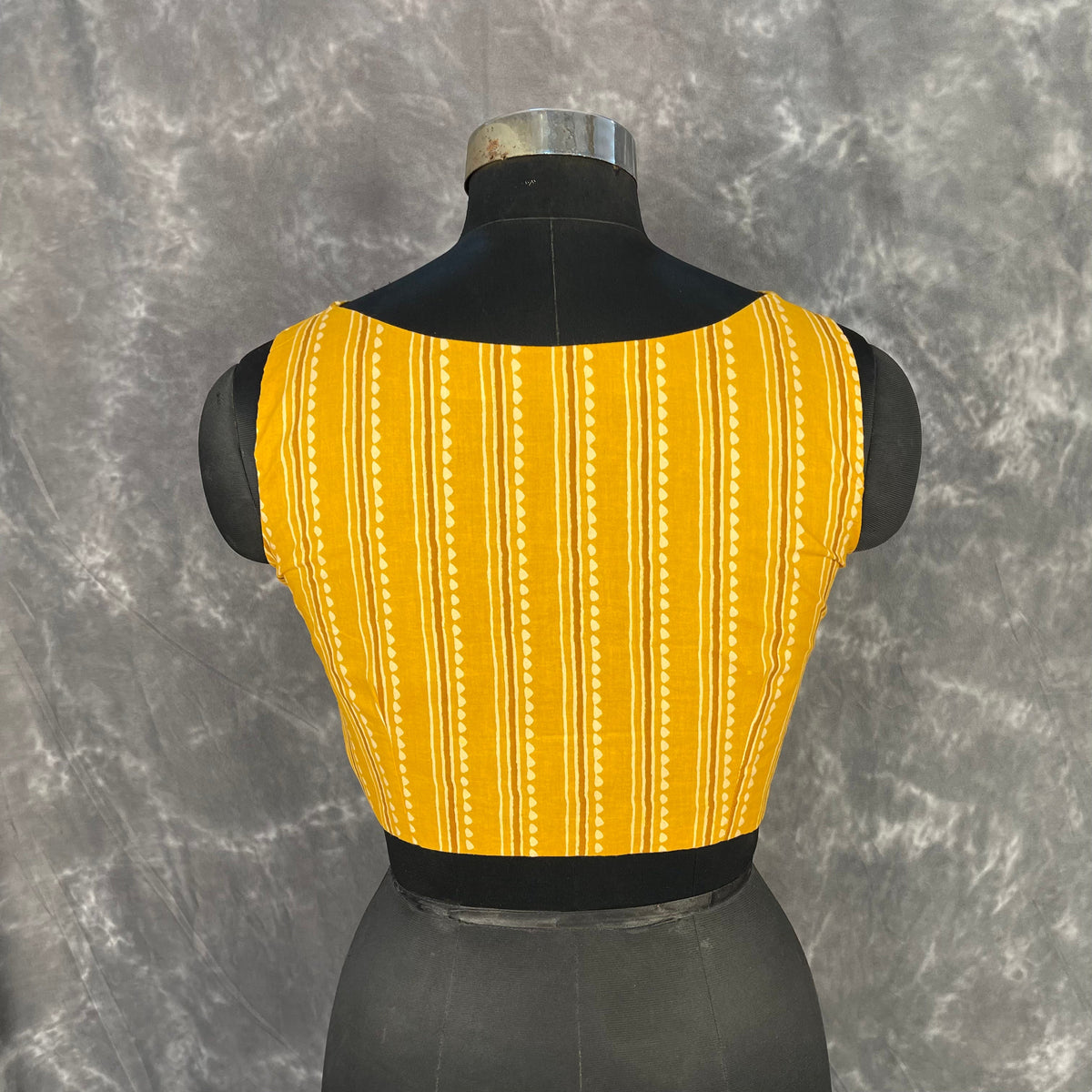 Ujla Savera Orange Coloured Cotton Printed Ready to Wear Blouse - kapda Tailor | Grocsy