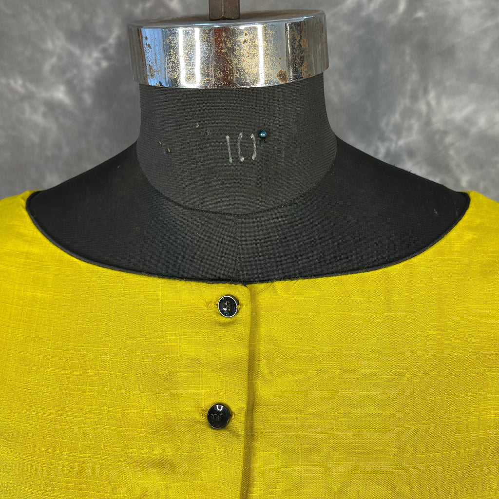 Kachha Nimboo Lemon Yellow Coloured Cotton /Jackard Ready to Wear Blouse - kapda Tailor | Grocsy