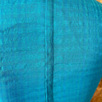 Streaks of Blue Light Blue Coloured Chanderi Silk Ready to Wear Blouse - kapda Tailor | Grocsy