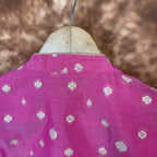 Mann Mohanaa Pink Coloured Chanderi Broket Ready to Wear Blouse - kapda Tailor | Grocsy