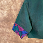 Hari Bhari Zindagi Green Coloured Chanderi Ready to Wear Blouse - kapda Tailor | Grocsy
