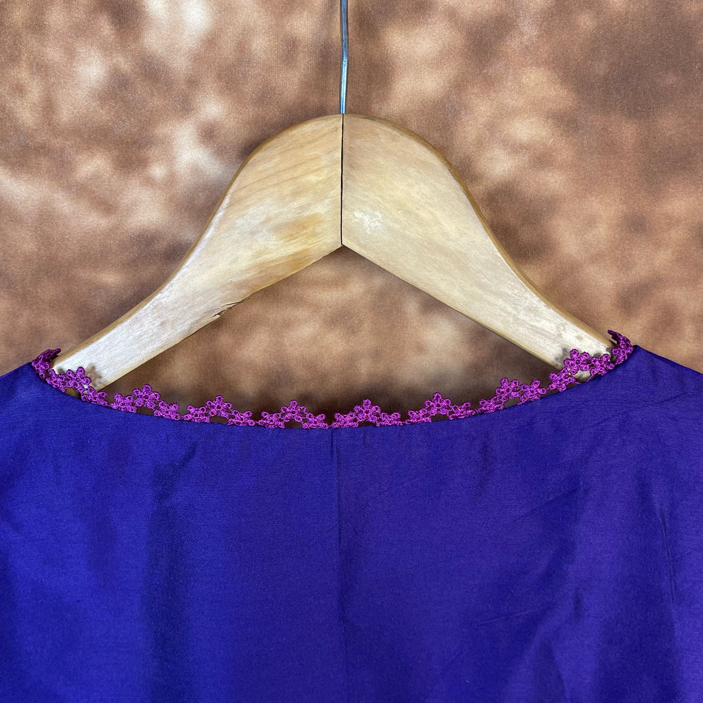 Khwaabon Ka Jharokha Blue Coloured Cotton Silk /Silk Ready to Wear Blouse - kapda Tailor | Grocsy