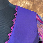 Khwaabon Ka Jharokha Blue Coloured Cotton Silk /Silk Ready to Wear Blouse - kapda Tailor | Grocsy