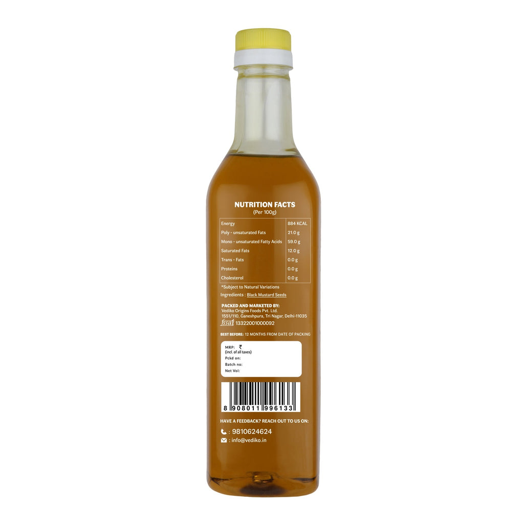 Vediko Origins Black Mustard Oil | Grocsy