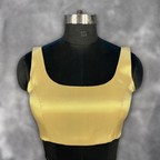 Swarn Vastra Gold Coloured Brocket Ready to Wear Blouse - kapda Tailor | Grocsy