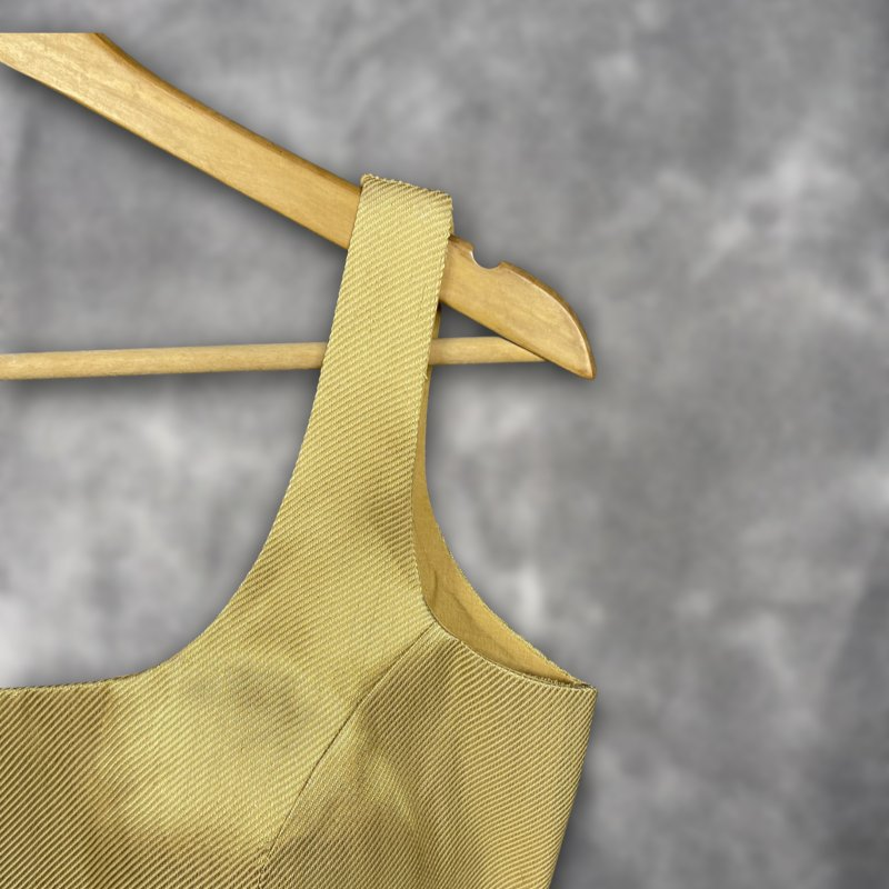 Swarn Vastra Gold Coloured Brocket Ready to Wear Blouse - kapda Tailor | Grocsy