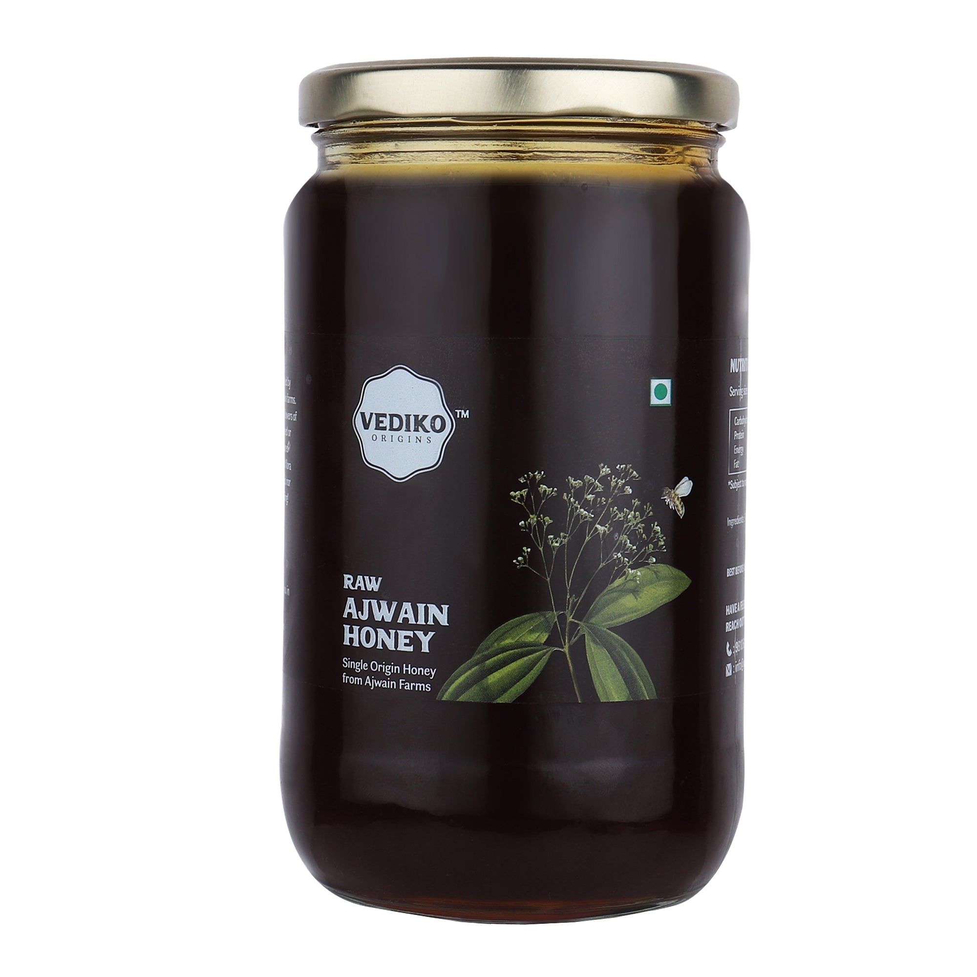 Vediko Origins Raw Ajwain Honey | Grocsy