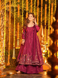 Yash Enterprise Red Crepe Silk Party Wear Embroidery Suit Set | Grocsy