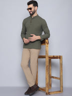 Even Apparels Men's Loop Wooden Button Kurta | Grocsy