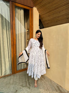 Yash Enterprise White Vichitra Silk Party Wear Embroidery Suit Set | Grocsy