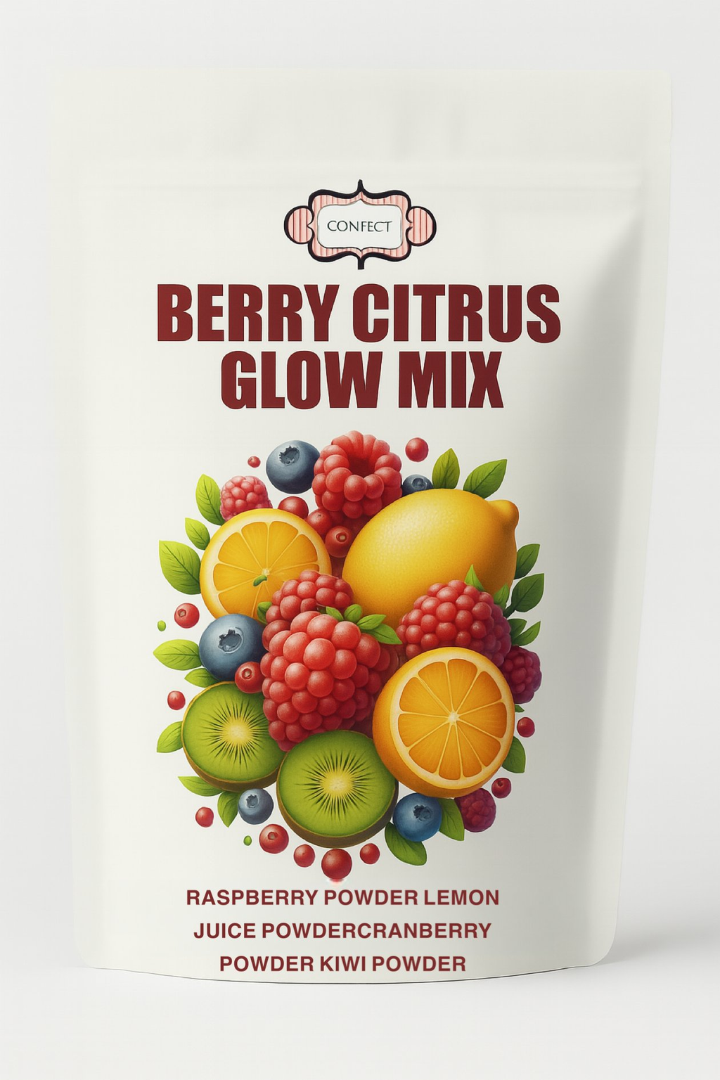 Confect Berry Citrus Glow Mix | Fruit Powder Combo | Grocsy
