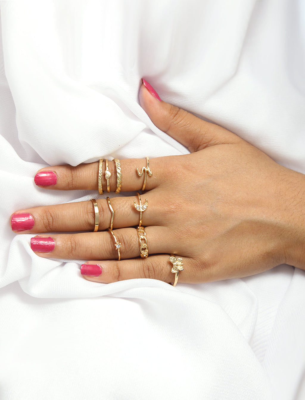 Silver-Plated Alloy Stylish Contemporary Stackable Ring - The Pari | Grocsy