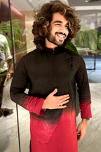 Pattern Ombre Designer Men's kurta by Hilo Design | Grocsy
