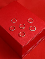 Gold-Polished Alloy Stylish Contemporary Stackable Ring - The Pari | Grocsy