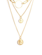 Gold-Polished Alloy Layered Designer Short Necklace - The Pari | Grocsy