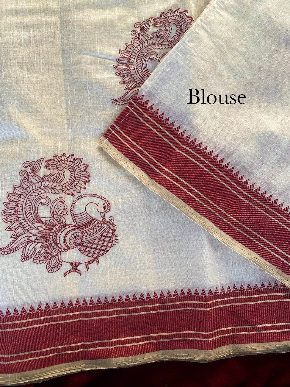 Mameraa Sarees White Heritage With A Royal Touch Tussar Silk Saree-White | Grocsy