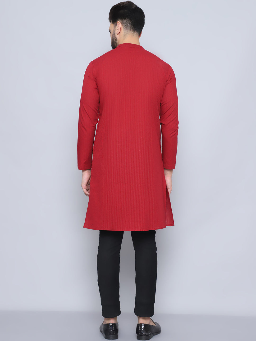 Even Apparels Men's Pure Cotton Maroon Sherwani Kurta | Grocsy