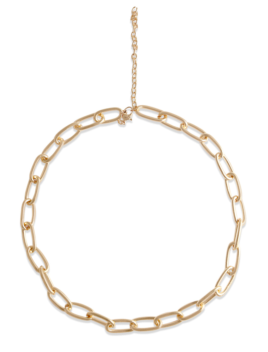 Gold-Polished Alloy Heart Shape Statement Necklace - The Pari | Grocsy