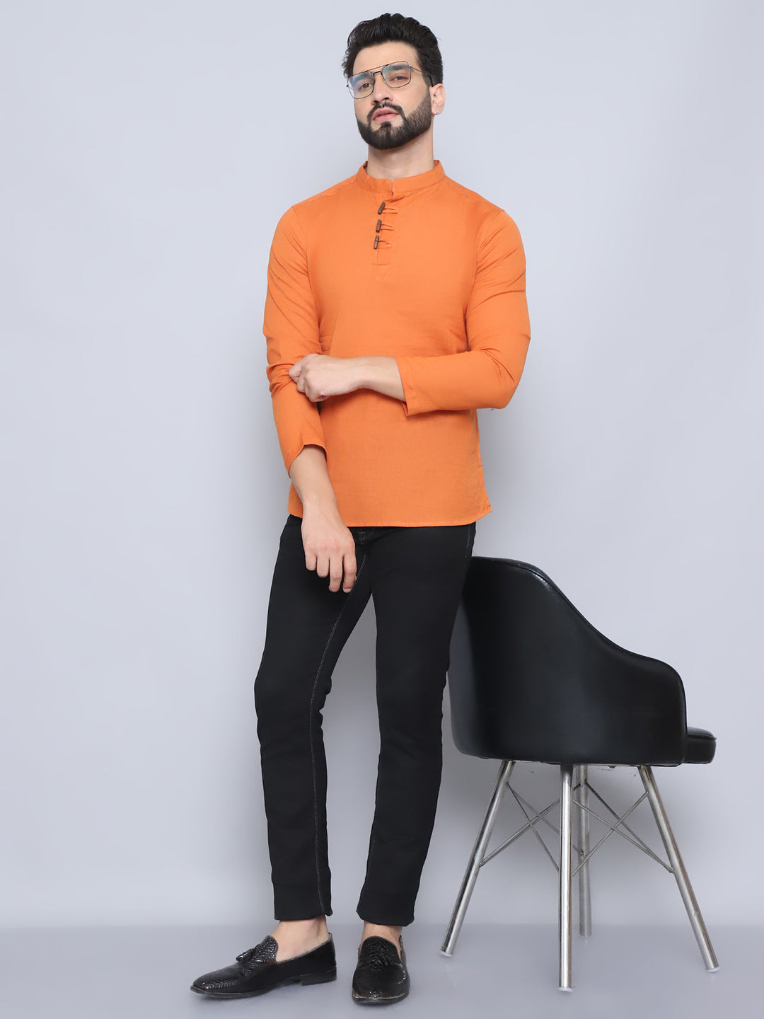 Even Apparels Men's Loop Wooden Button Kurta | Grocsy