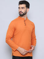 Even Apparels Men's Loop Wooden Button Kurta | Grocsy