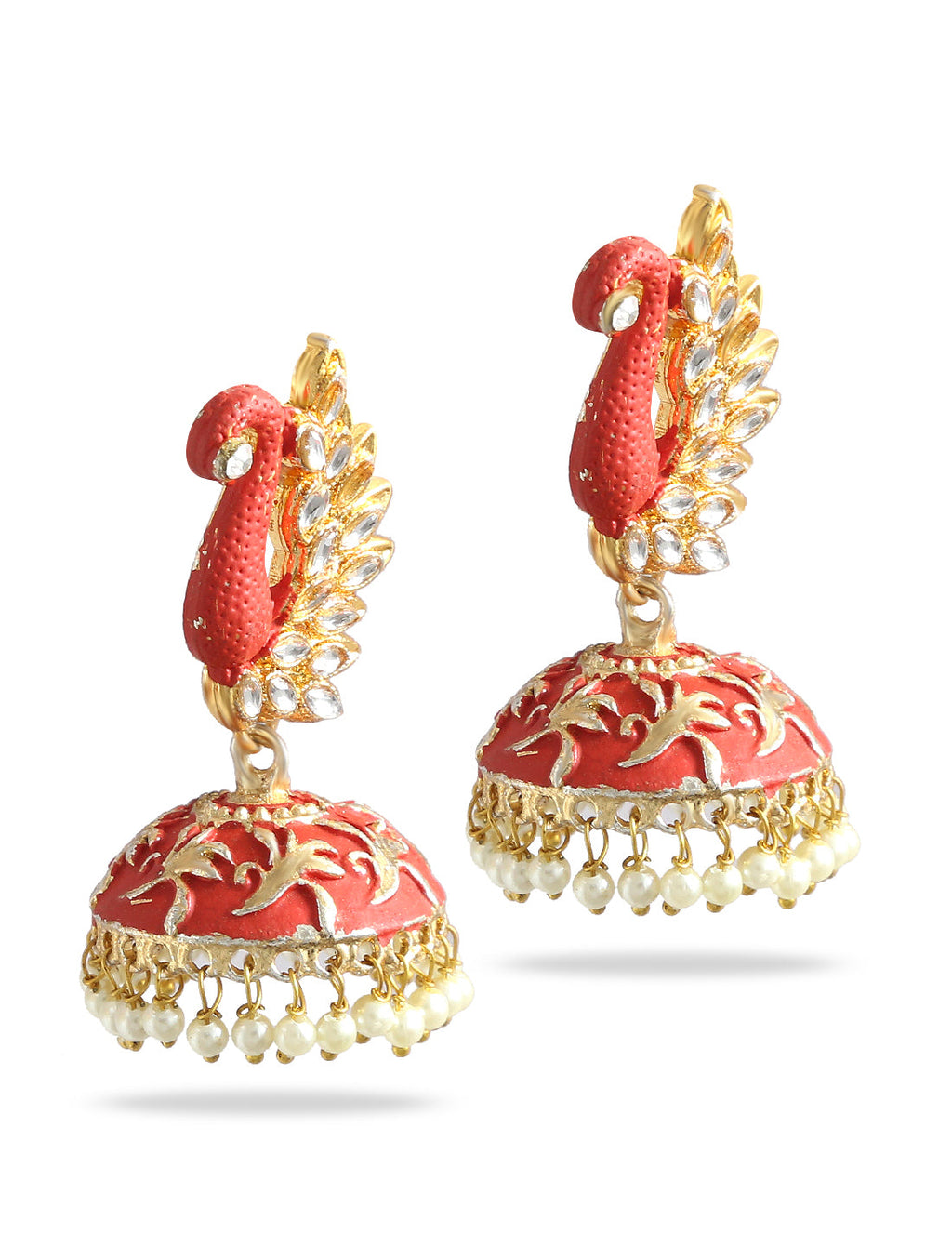 Silver-Plated Alloy Oxidised Designer Two Tone Earrings - The Pari | Grocsy