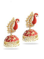 Silver-Plated Alloy Oxidised Designer Two Tone Earrings - The Pari | Grocsy