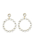 Gold-Polished Alloy Diva Look Stylish Contemporary Earrings - The Pari