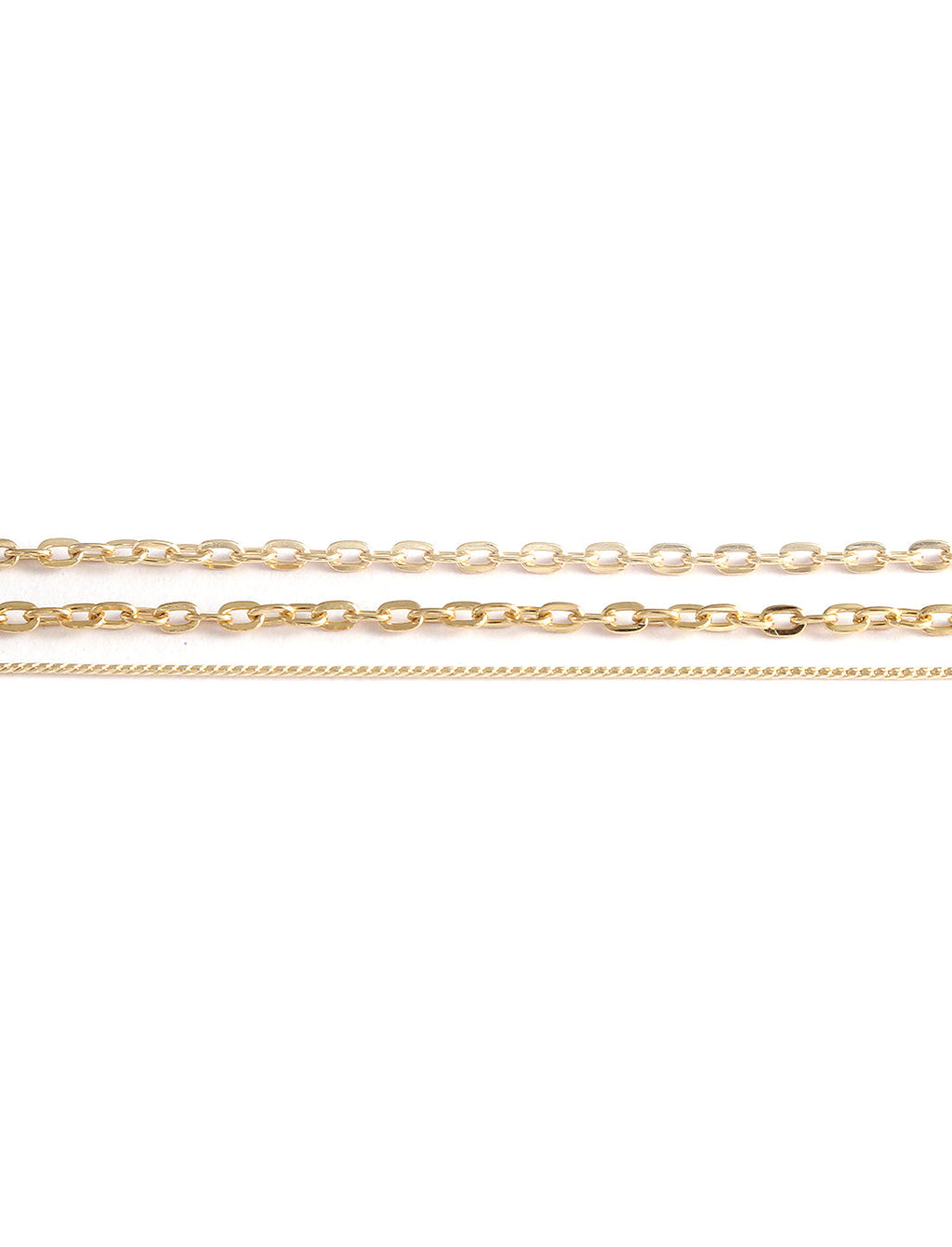 Gold-Polished Alloy Triangle & Coin Charm Necklace - The Pari | Grocsy