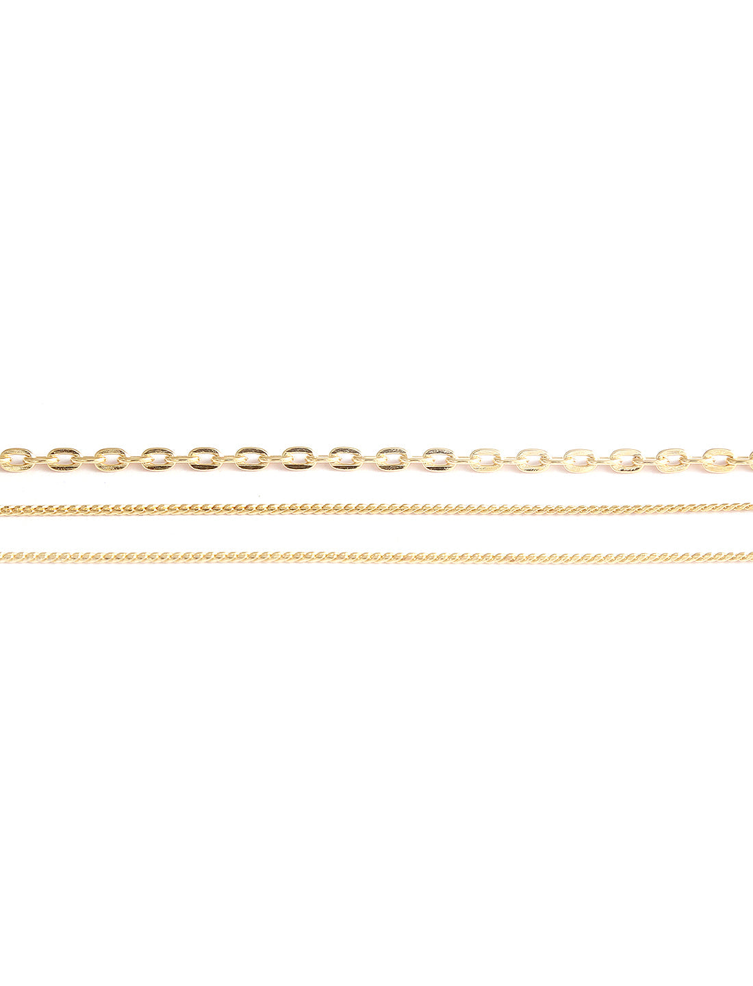 Gold-Polished Alloy Designer Embossed Double Layer Necklace - The Pari | Grocsy
