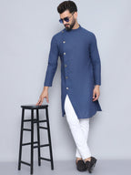 Even Apparels Men's Pure Cotton Grey Sherwani Kurta | Grocsy
