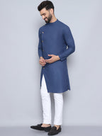 Even Apparels Men's Pure Cotton Grey Sherwani Kurta | Grocsy