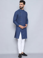 Even Apparels Men's Pure Cotton Grey Sherwani Kurta | Grocsy