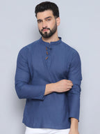 Even Apparels Men's Loop Wooden Button Kurta | Grocsy