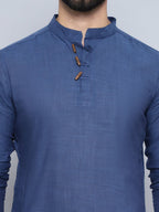 Even Apparels Men's Loop Wooden Button Kurta | Grocsy