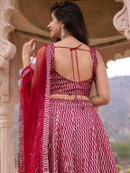 Tulsi Art Pink Sequins Heavy Net Party Wear Lehenga Choli With Dupatta | Grocsy