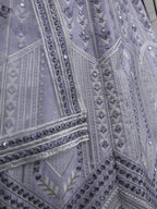 Myra Lavender Silk Embroidered Designer Lehenga | Grocsy