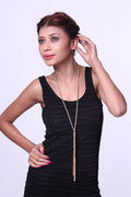 Gold-Toned Alloy Designer Motif Necklace - The Pari | Grocsy