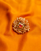 Gold-Polished Alloy Ethnic Designer Cocktail Ring - The Pari | Grocsy