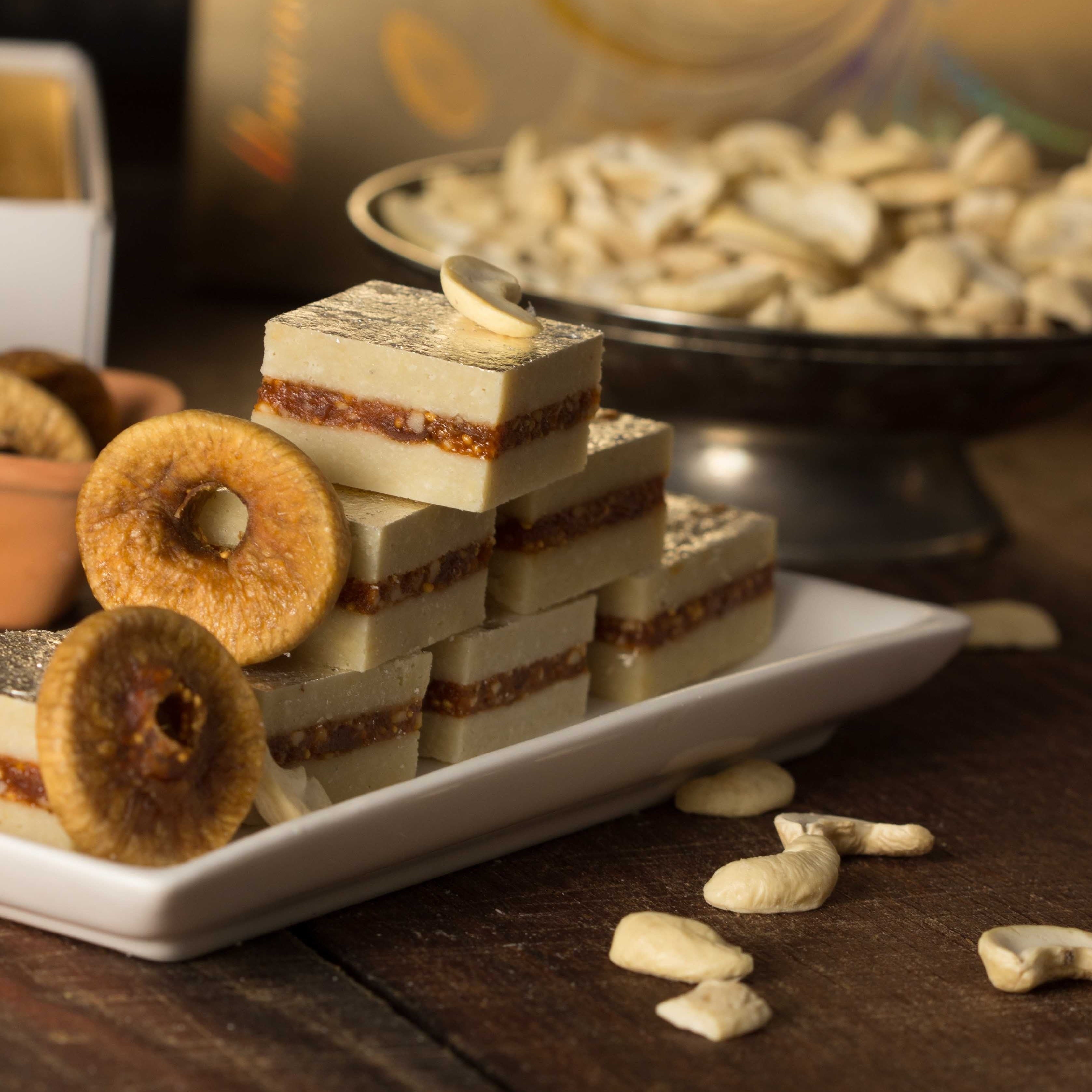 Almond House Kaju Anjeer Burfi | Grocsy