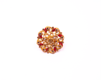 Gold-Polished Alloy Ethnic Designer Cocktail Ring - The Pari | Grocsy