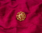 Gold-Polished Alloy Ethnic Designer Cocktail Ring - The Pari | Grocsy