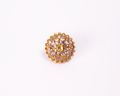 Gold-Polished Alloy Classic Ethnic Cocktail Ring - The Pari | Grocsy
