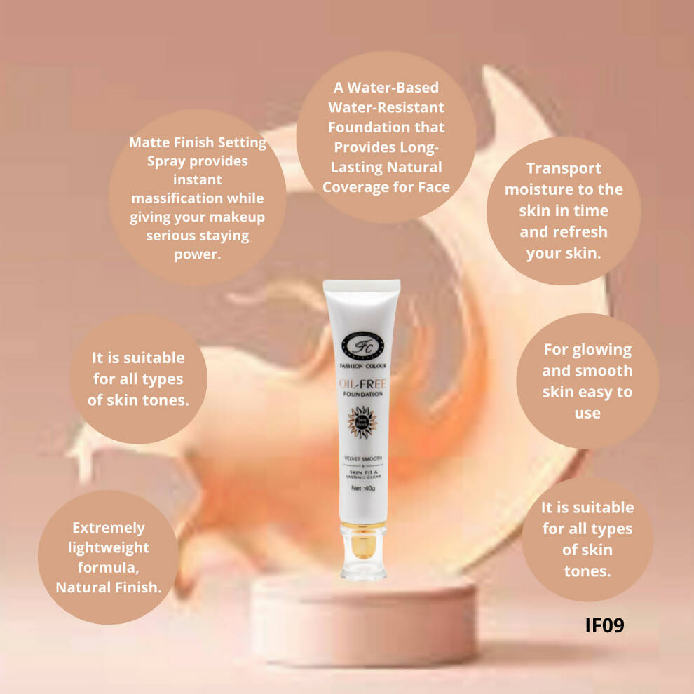 Fashion Colour Oil Free Sunscreen Foundation | Grocsy