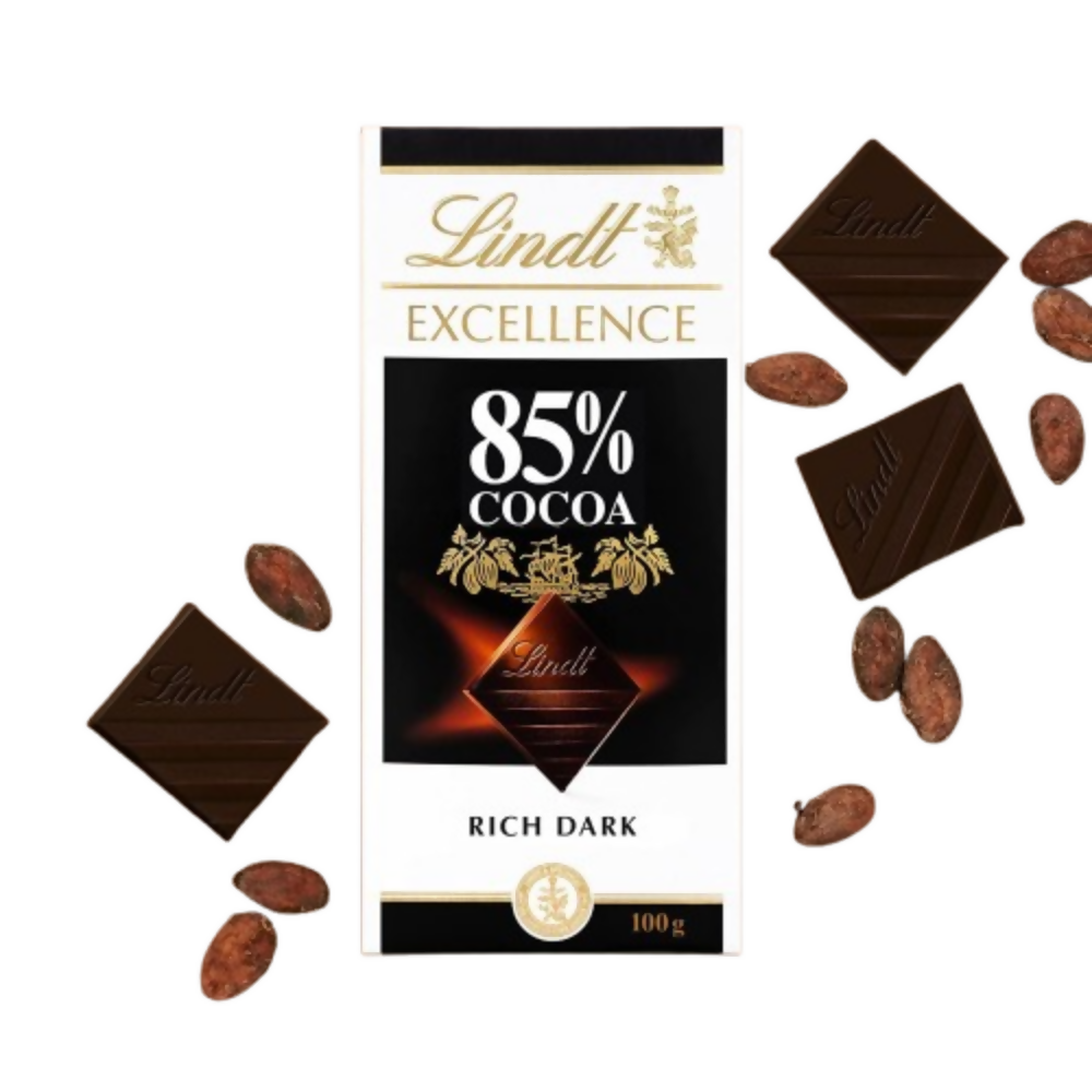 Lindt Excellence Dark 70% Cocoa Chocolate Bar and Lindt Excellence Dark 85% Cocoa Chocolate Bar | Grocsy
